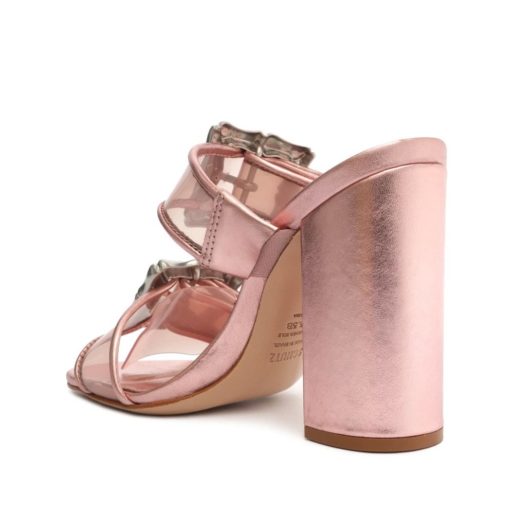 $69 NWT SCHUTZ Buckle Leather Sandals - Picture 6 of 7
